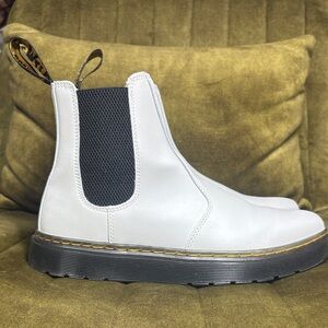 Dr. Martens White Dorian Chelsea Boots size 9